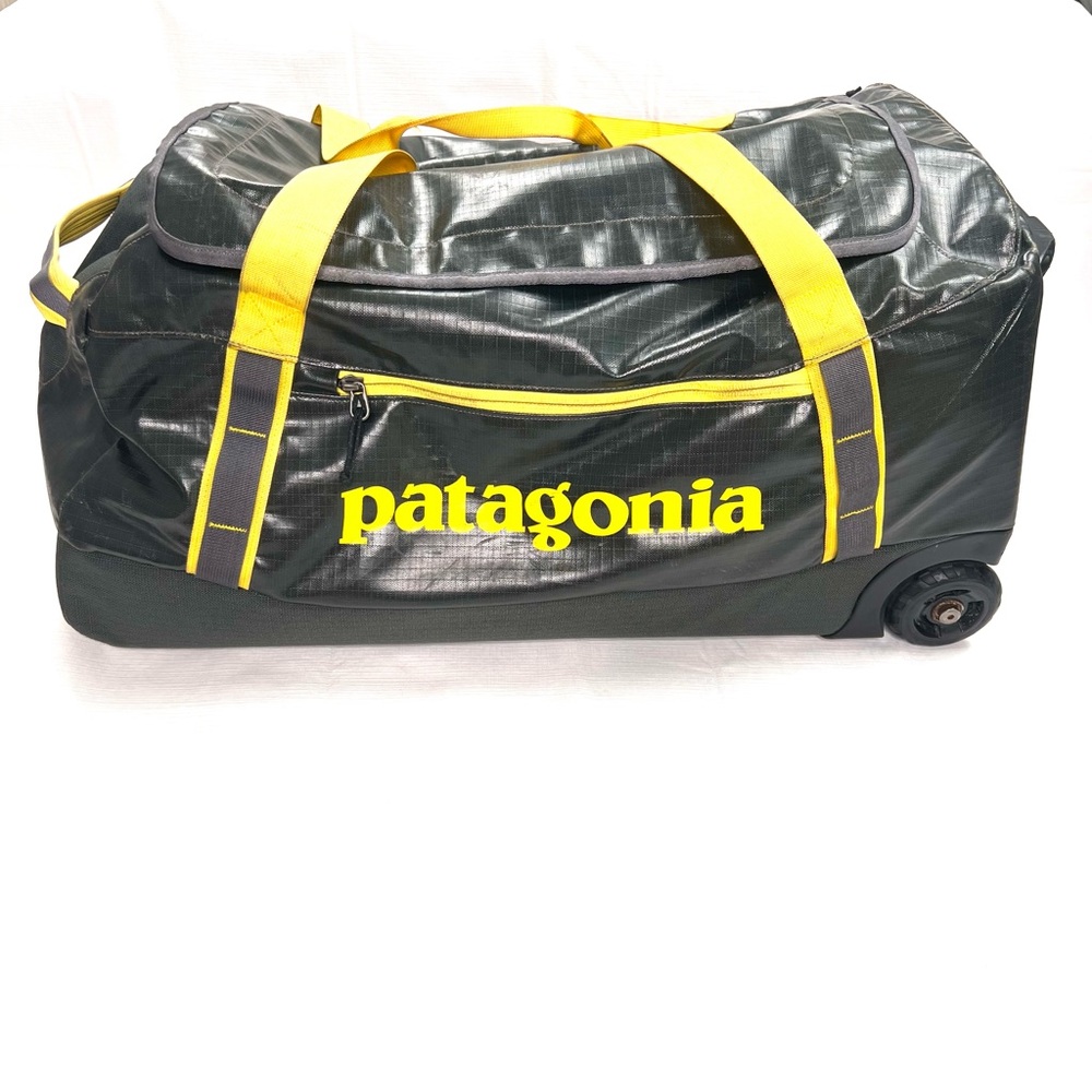 Patagonia Black Hole Wheeled Duffel Bag 40L Luggage Travel - Yellow/Grey